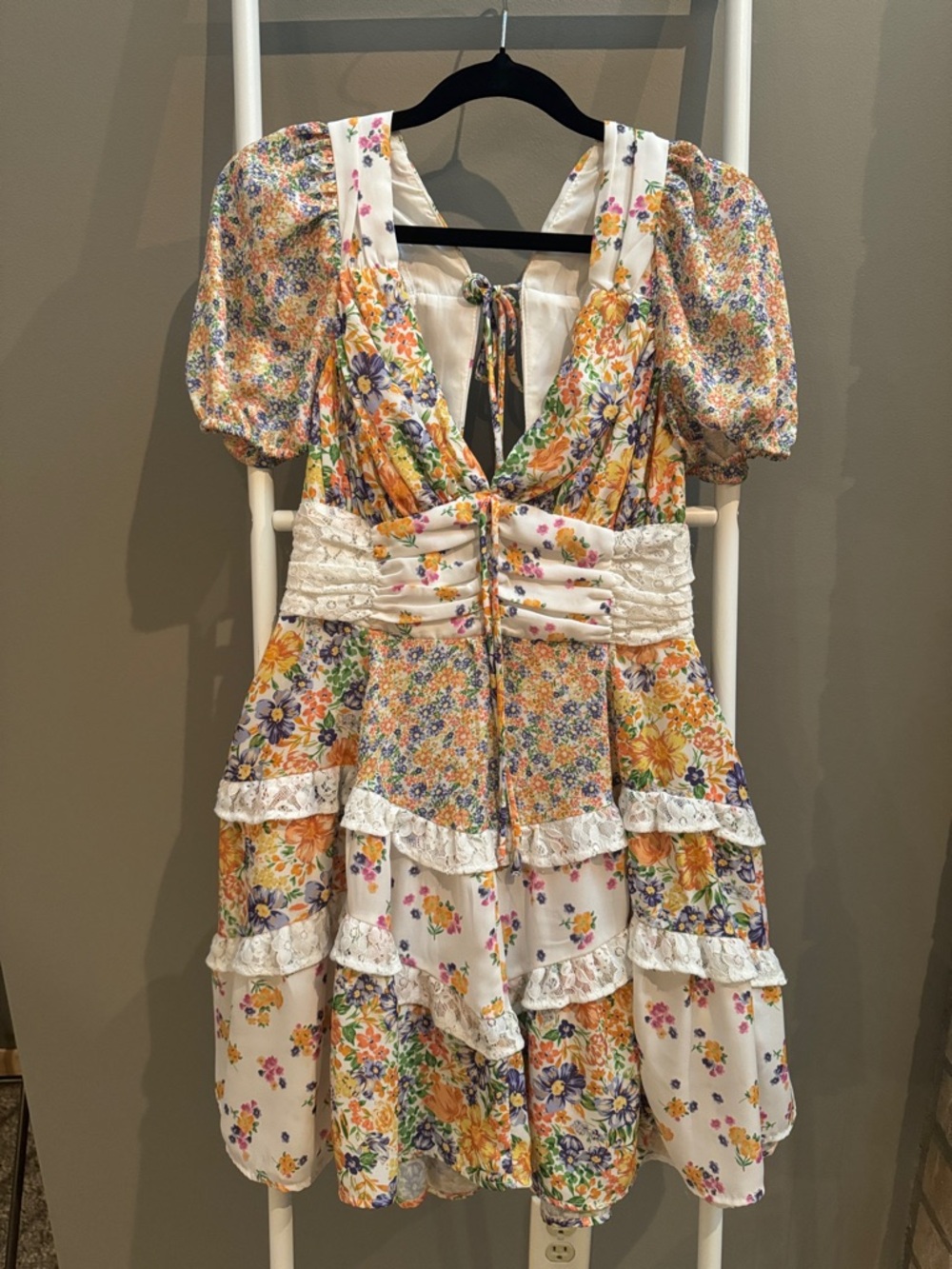 Women’s ALTAR'D STATE Floral Patchwork Mini Dress Multicolor